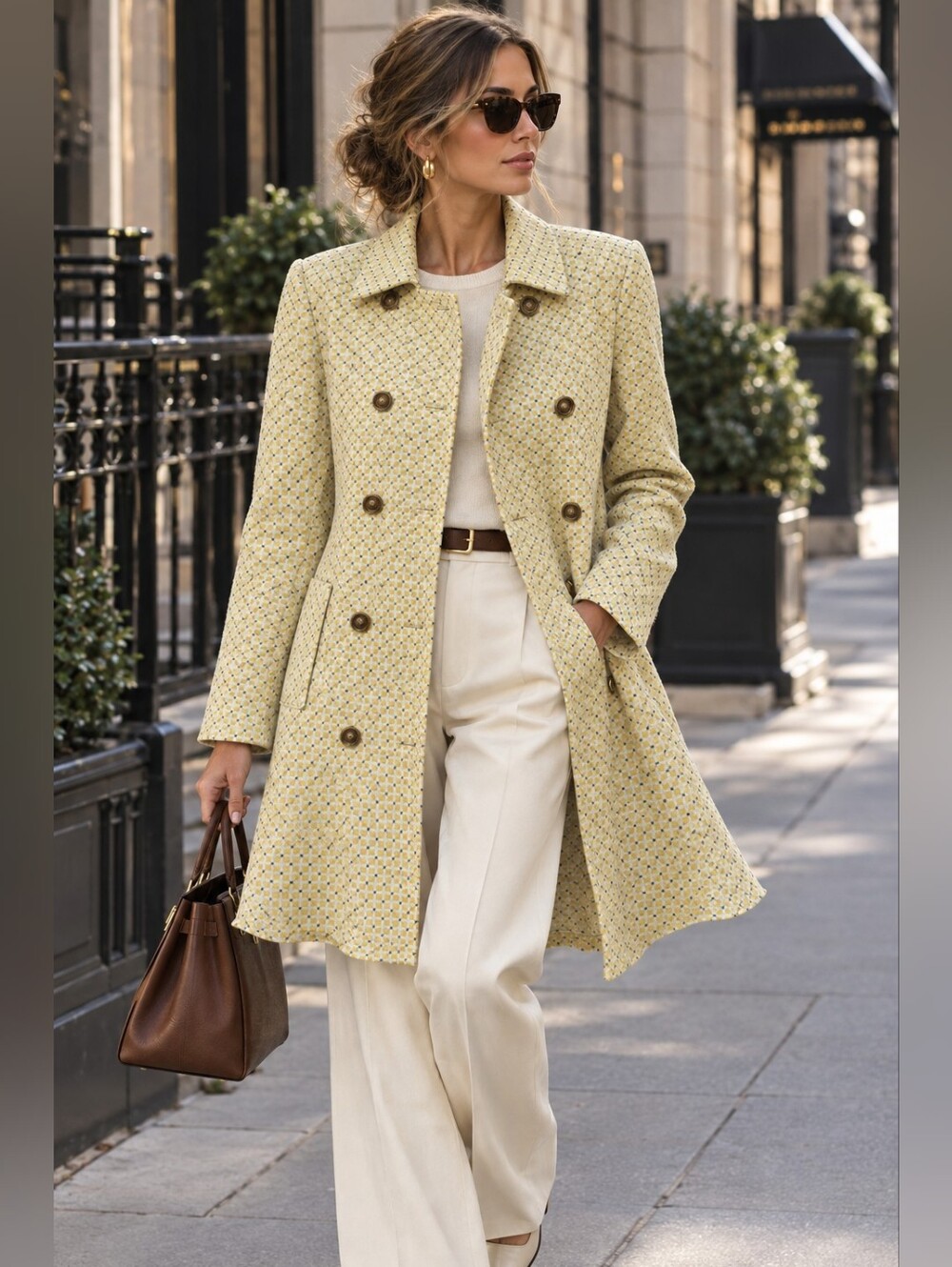 Cabi Womens M DOUBLE Breasted Coat Jacket Preppy Classic Clueless 90s Inspired